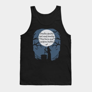 Witch Cauldron with Shakespeare Macbeth Lyric Tank Top